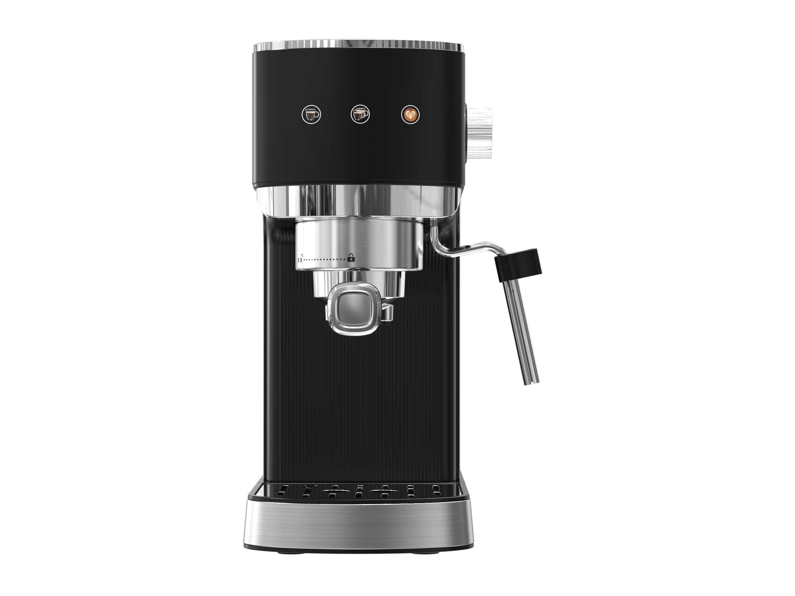 WHALL® Touchscreen Espresso Machine 20 Bar，Espresso Coffee Maker with Milk Frother Steam Wand, Stainless Steel Coffee Machine with Removable Water Tank